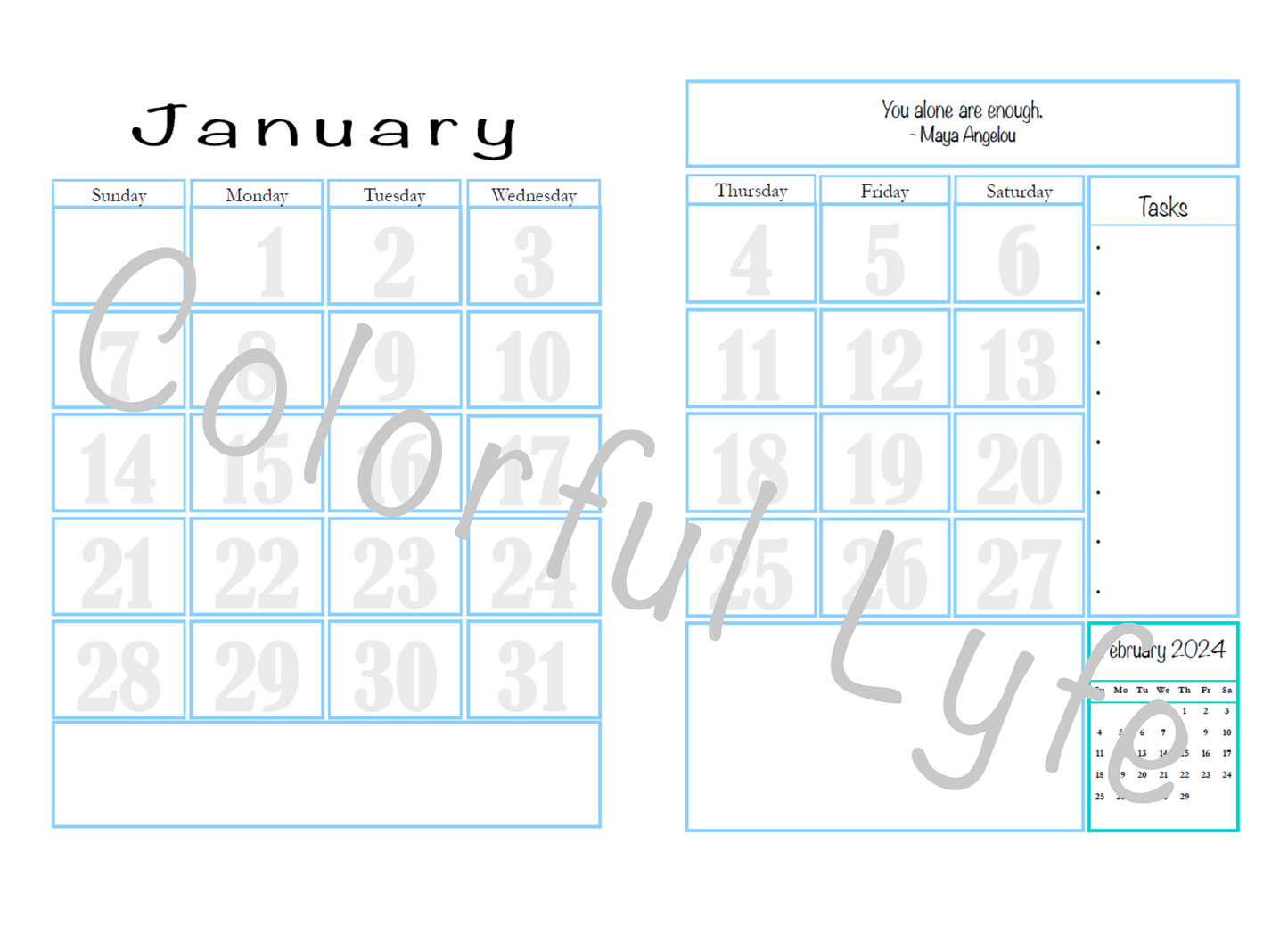 2024 Starburst Planner - Blue